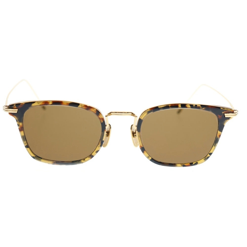 THOM BROWNE(トムブラウン) ウエリントンフレーム サングラス メガネ ゴールド TBS905