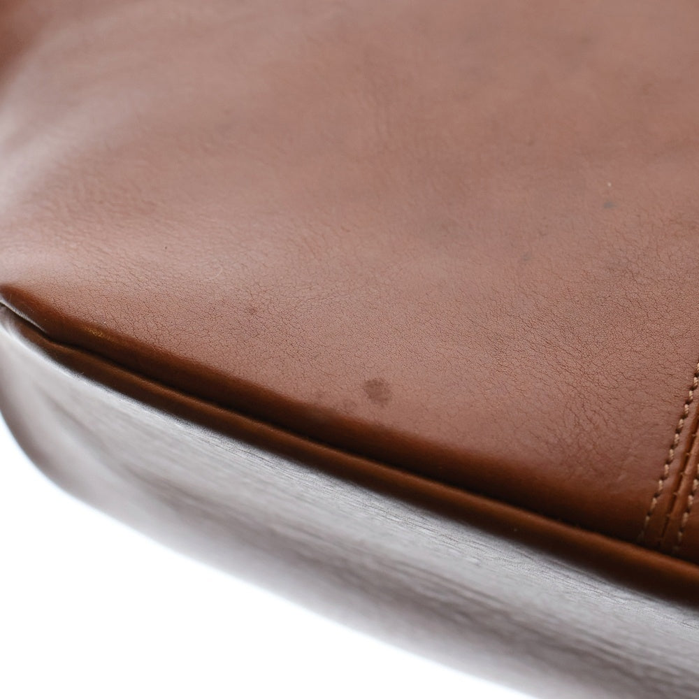 CLEDRAN(クレドラン) ハラコ 切替 レザー ハンド バッグ レディース ブラウン