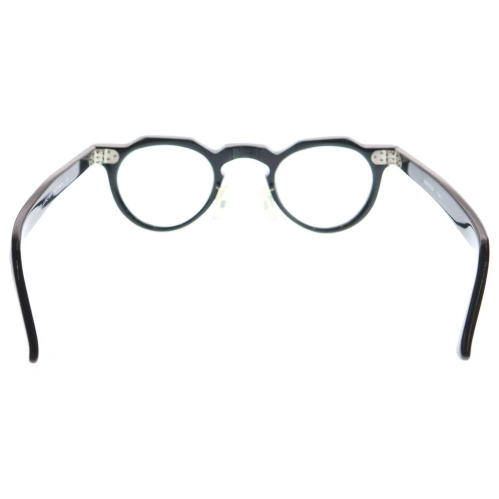 Lesca Lunetier(レスカ) BERTOLD Col.1 ベルトルド ボストンシェイプ クラウンパント メガネ サングラス 眼鏡 ブラック