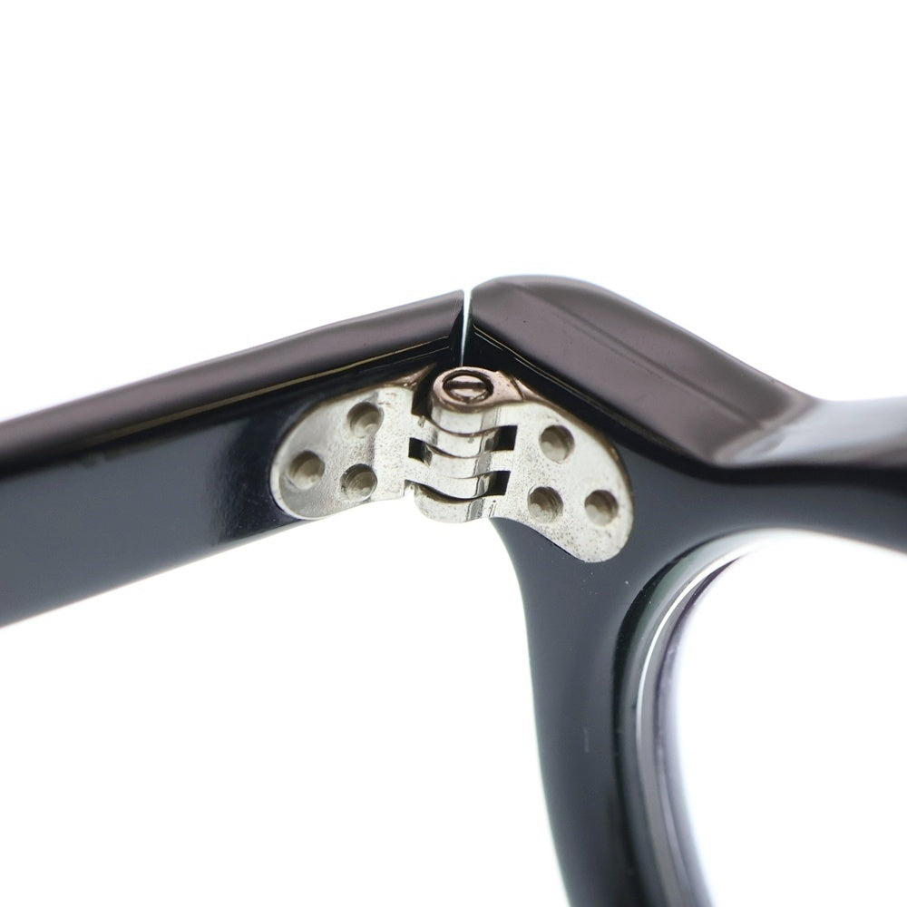 Lesca Lunetier(レスカ) BERTOLD Col.1 ベルトルド ボストンシェイプ クラウンパント メガネ サングラス 眼鏡 ブラック