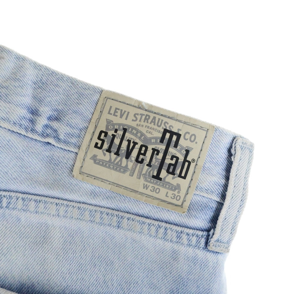 Levi's(リーバイス) SILVERTAB ルーズフィット ジップフライ デニムパンツ ライトインディゴ A3421-0002