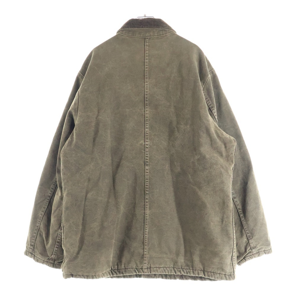 Dickies(ディッキーズ) 90S 裏ブランケット ロゴパッチ ダック地 カバーオール ジャケット カーキ/ブラウン