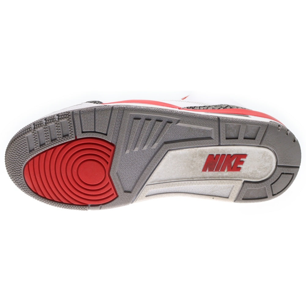 NIKE(ナイキ) AIR JORDAN 3 RETRO エアジョーダン 3 レトロ ファイヤーレッド ハイカットスニーカー ホワイト/レッド US9.5/27.5cm DN3707-160