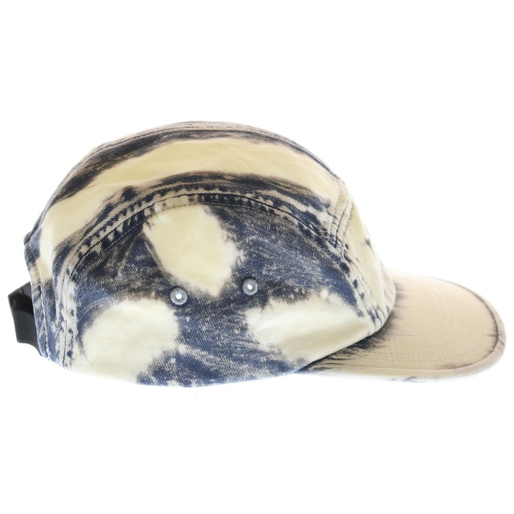 SUPREME(シュプリーム) 24SS Bleached Chino Camp cap ブリーチ加工 チノキャンプキャップ 帽子 ホワイト/ブルー