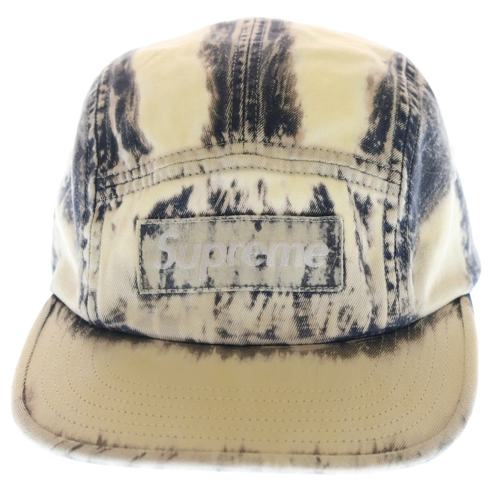 SUPREME(シュプリーム) 24SS Bleached Chino Camp cap ブリーチ加工 チノキャンプキャップ 帽子 ホワイト/ブルー