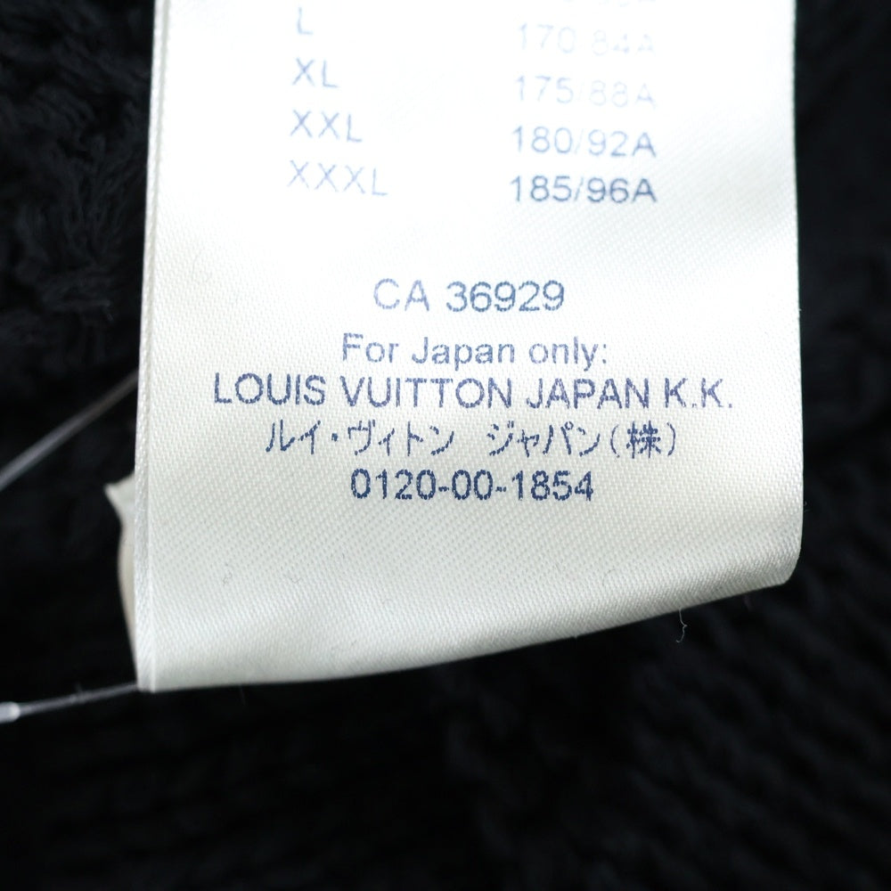 LOUIS VUITTON(ルイヴィトン) 20SS ダミエ バスケットウィーブ クルーネックニットセーター ブラック RM201M TBB HIN10W