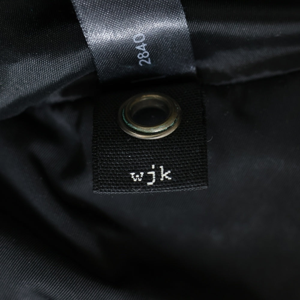 wjk(ダブルジェイケイ) SIMPLE DOWN JACKET シンプルダウンジャケット ダブルジップフーデッドジャケット ブラック
