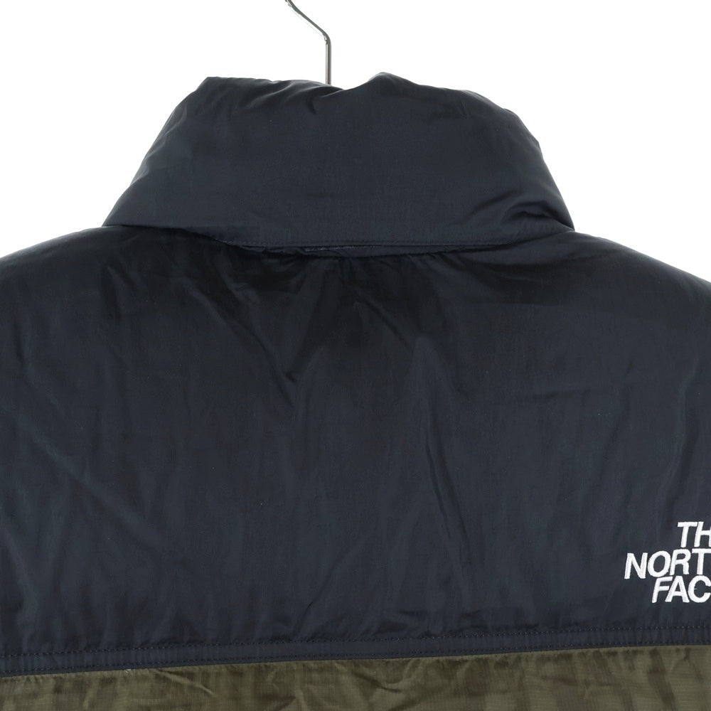 THE NORTH FACE(ザノースフェイス) NUPTSE VEST ロゴエンブロイダリー ヌプシダウンベスト カーキ/ブラック ND92338