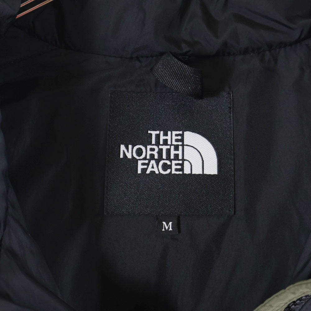 THE NORTH FACE(ザノースフェイス) NUPTSE VEST ロゴエンブロイダリー ヌプシダウンベスト カーキ/ブラック ND92338