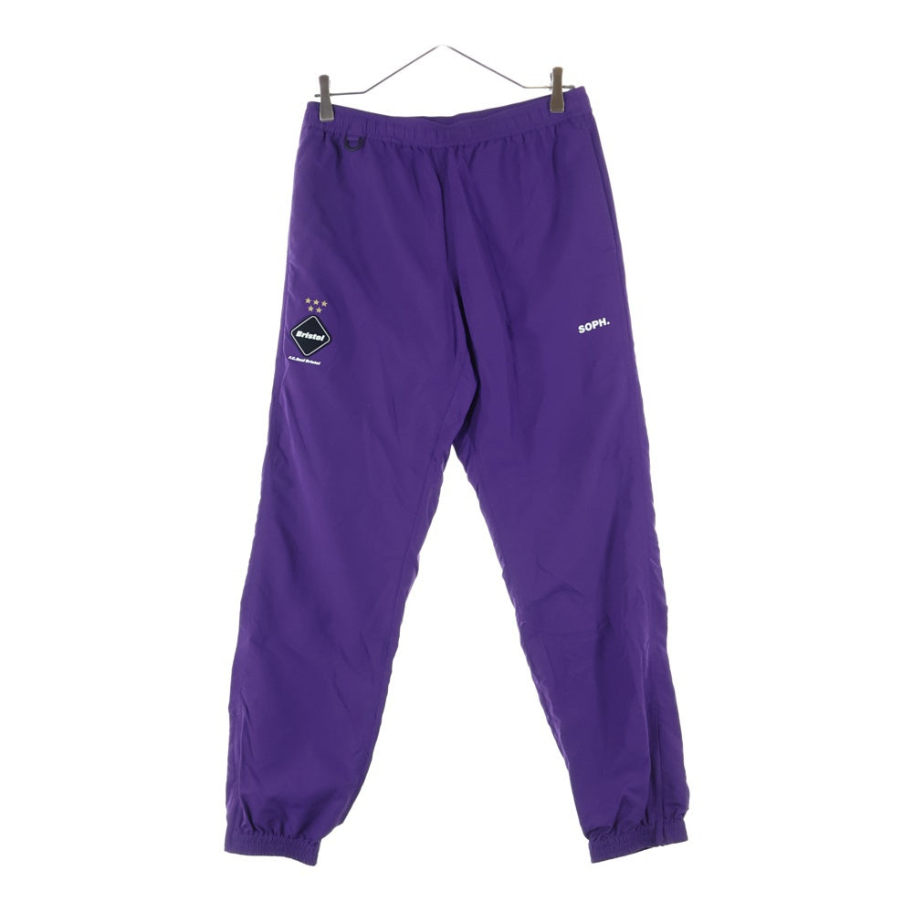F.C.R.B./F.C.Real Bristol/FCRB(エフシーアールビー/エフシーレアルブリストル) 20SS NYLON EASY LONG PANTS ワンポイントロゴワッペン ナイロンイージーロングパンツ パープル FCRB-200053