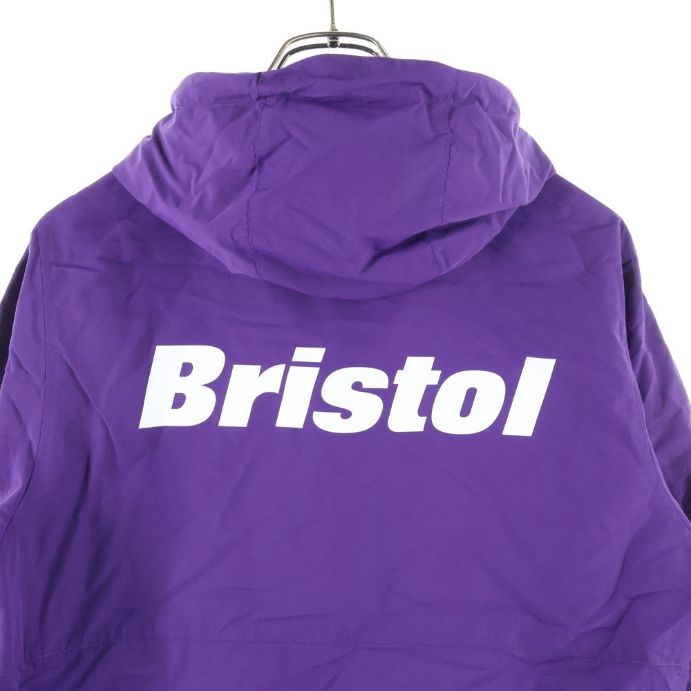 F.C.R.B./F.C.Real Bristol/FCRB(エフシーアールビー/エフシーレアルブリストル) 20SS NYLON HOODED BLOUSON 胸ロゴワッペン ナイロンフーデッドブルゾン ジップアップジャケット パープル FCRB-200052