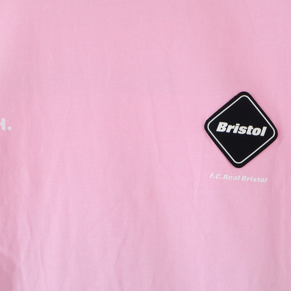 F.C.R.B./F.C.Real Bristol/FCRB(エフシーアールビー/エフシーレアルブリストル) 25AW AUTHENTIC LOGO S/S TEE オーセンティック 両面ロゴプリント 半袖Tシャツ カットソー ピンク FCRB-252144