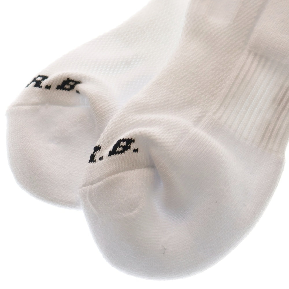 F.C.R.B./F.C.Real Bristol/FCRB(エフシーアールビー/エフシーレアルブリストル) 25SS EMBLEM SHORT SOCKS エンブレムロゴプリント ショートソックス ホワイト FCRB-250121