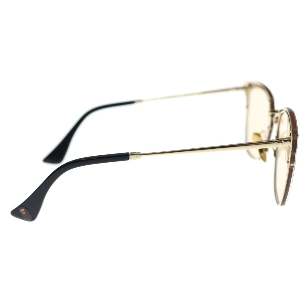 A BATHING APE(アベイシングエイプ) ウェリントン型 メタルフレーム サングラス 眼鏡 アイウェア ゴールド/ブラック BA13019