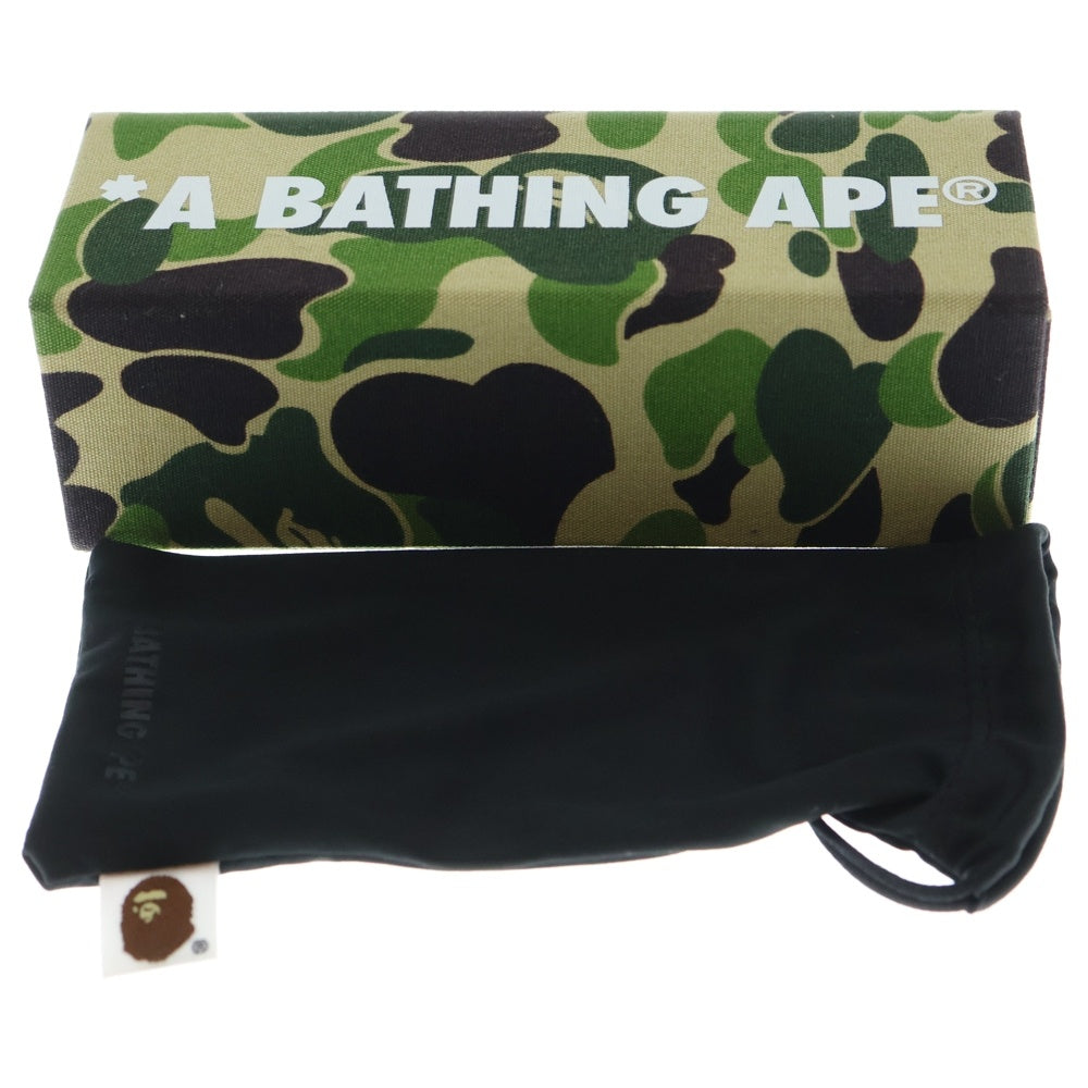 A BATHING APE(アベイシングエイプ) ウェリントン型 メタルフレーム サングラス 眼鏡 アイウェア ゴールド/ブラック BA13019