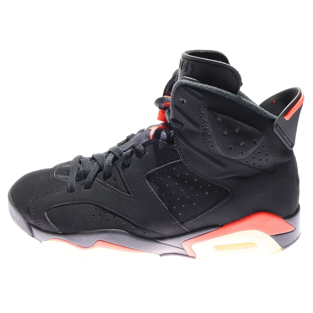 NIKE(ナイキ) AIR JORDAN 6 RETRO OG BLACK INFRARED エアジョーダン レトロ インフラレッド ハイカットスニーカー ブラック US9.5/27.5cm 384664-060