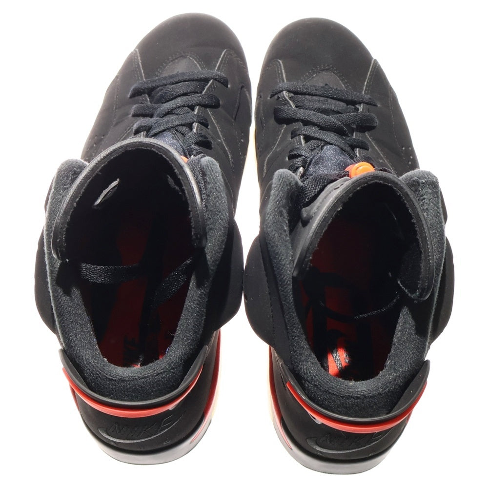 NIKE(ナイキ) AIR JORDAN 6 RETRO OG BLACK INFRARED エアジョーダン レトロ インフラレッド ハイカットスニーカー ブラック US9.5/27.5cm 384664-060