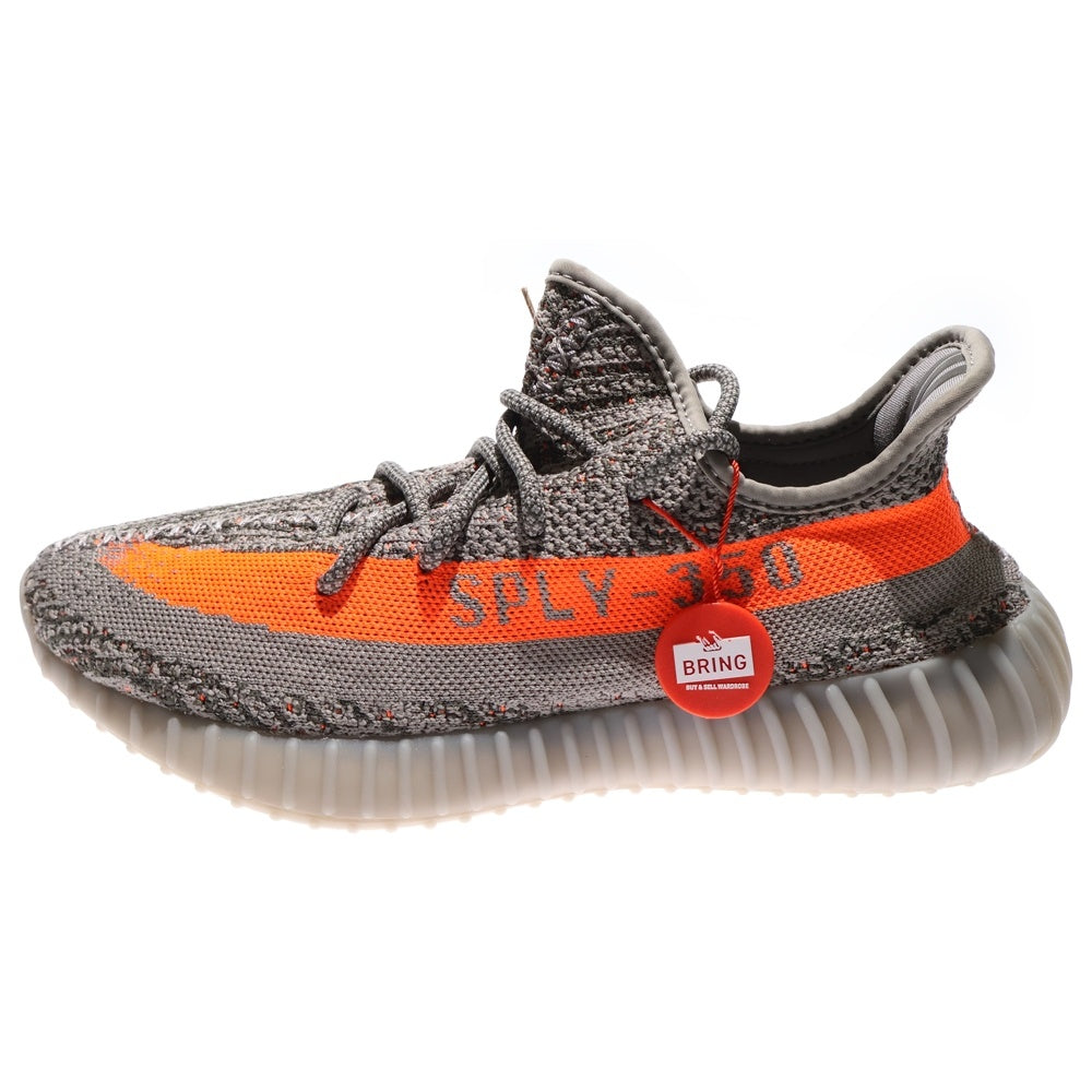 adidas(アディダス) YEEZY BOOST 350 V2 Beluga Reflective イージーブースト ベルーガ リフレクティブ ローカットスニーカー グレー/オレンジ US8.5/26.5cm GW1229