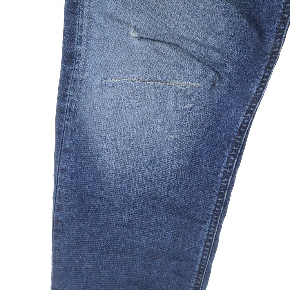 DIESEL(ディーゼル) KROOLEY-NE ヴィンテージ加工 ドローコード リブウエスト ストレッチ デニムパンツ インディゴ 00CYKI