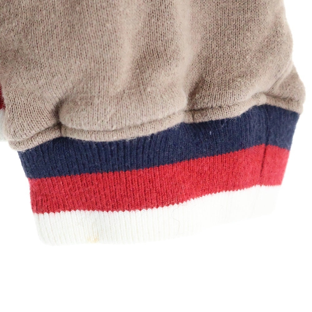 UNDERCOVER(アンダーカバー) トリコカラー フロントロゴエンブロイダリー プルオーバーフーディー パーカー スウェット ブラウン UCS1806