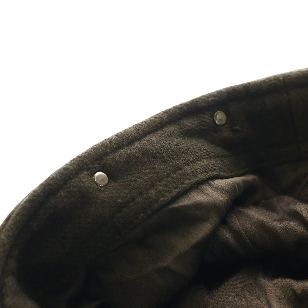 14th Addiction(フォーティースアディクション) ツギハギ コットン キャスケット 帽子 カーキ