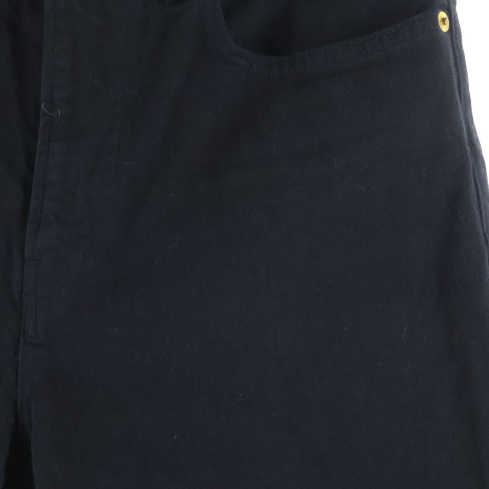 UNDERCOVER(アンダーカバー) サテンレース切替 ジップフライ デニムパンツ ブラック UCU1508-2