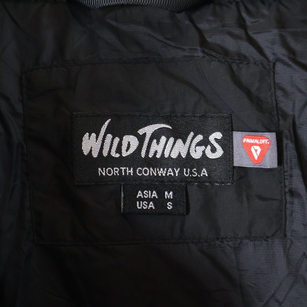 WILD THINGS(ワイルドシングス) MONSTER PARKA 23 モンスターパーカー ナイロンフーデッド 中綿ジャケット ブラック WT232-01