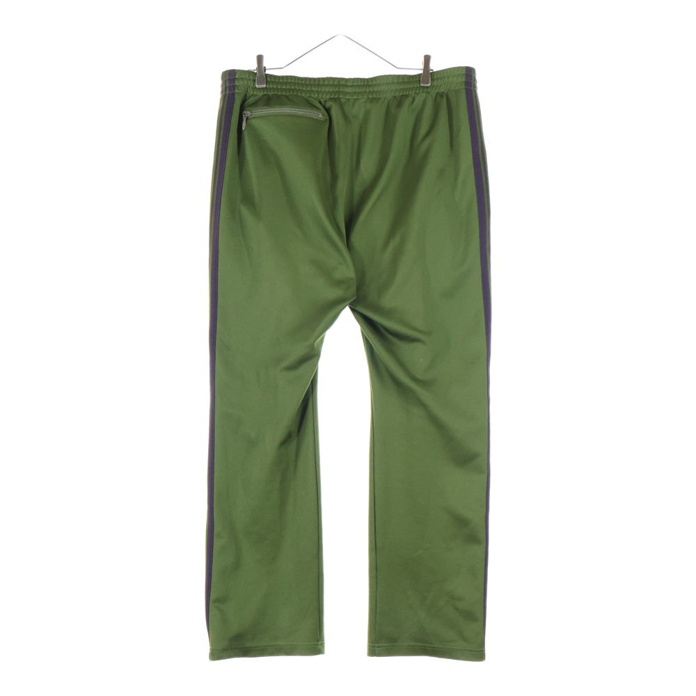 Needles(ニードルス) NARROW TRACK PANT POLY SMOOTH ナロー ポリ スムース サイドライン トラックパンツ グリーン/パープル 0T229