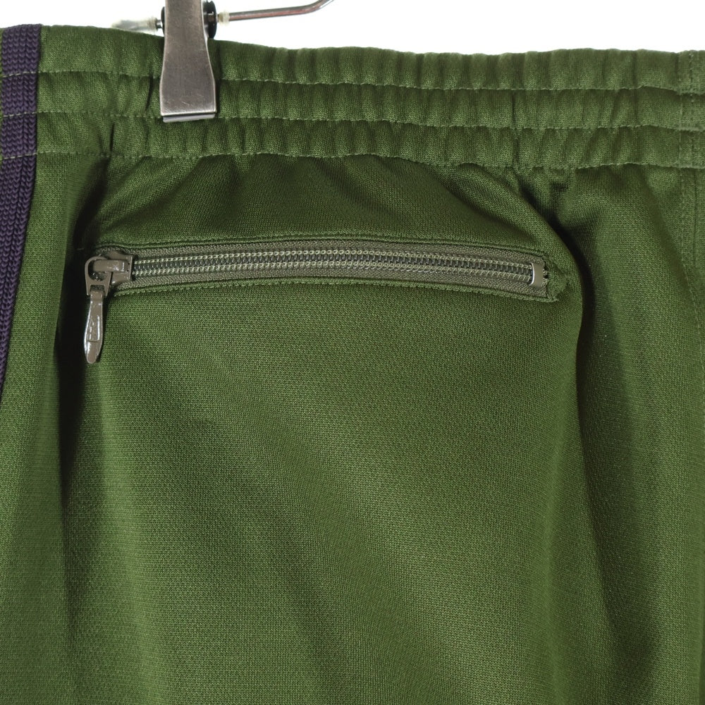 Needles(ニードルス) NARROW TRACK PANT POLY SMOOTH ナロー ポリ スムース サイドライン トラックパンツ グリーン/パープル 0T229