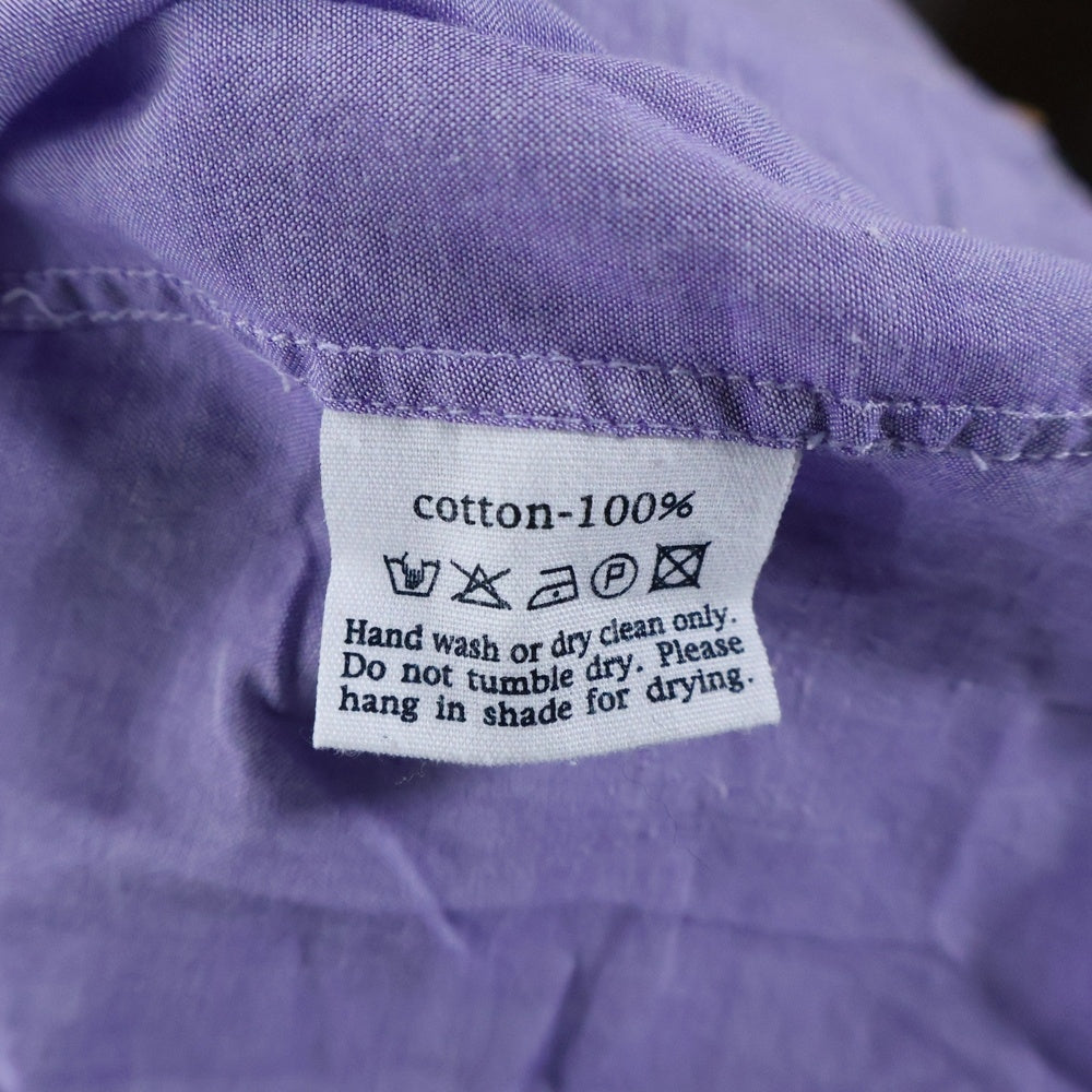 NO BRAND(ノーブランド) R by 45RPM (アールバイフォーティーアールピーエム) ショートスリーブ ノーカラーシャツ レディース パープル