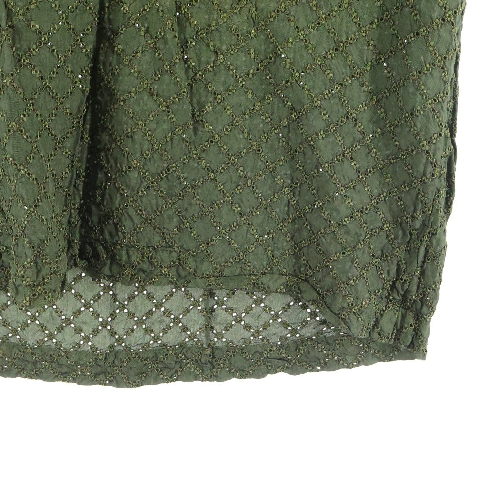 tricot COMME des GARCONS(トリコ コム デ ギャルソン) 90S AD1999 VINTAGE ヴィンテージ 総柄 クルーネック半袖Tシャツ カットソー レディース グリーン TB-01008M