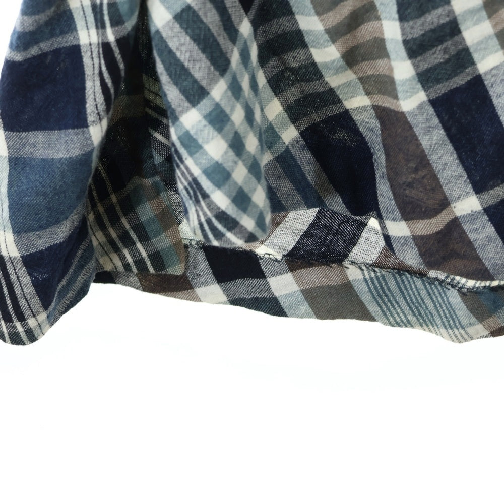 NO BRAND(ノーブランド) R by 45RPM (アールバイフォーティーアールピーエム) チェック柄 ノースリーブワンピース ドレス レディース マルチカラー