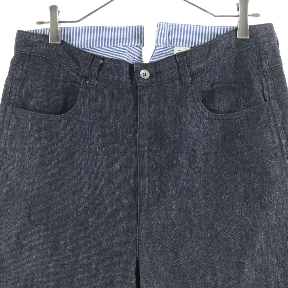 tricot COMME des GARCONS(トリコ コム デ ギャルソン) 05SS AD2004 ワイドデニムパンツ ジーンズ ブラック TO-P037