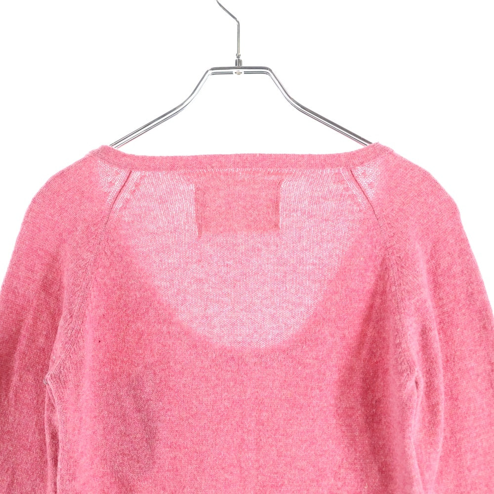 KAPITAL(キャピタル) オープンネック ウールニットセーター レディース ピンク