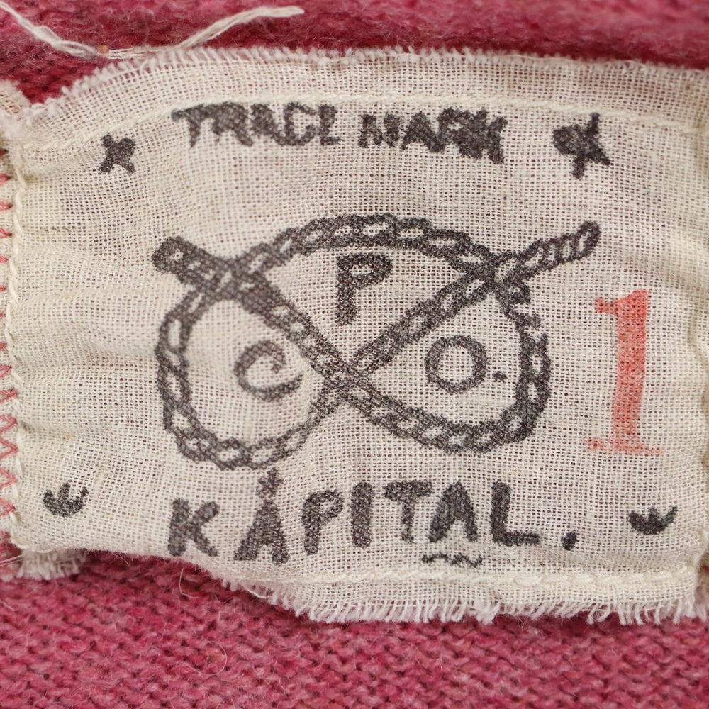 KAPITAL(キャピタル) オープンネック ウールニットセーター レディース ピンク