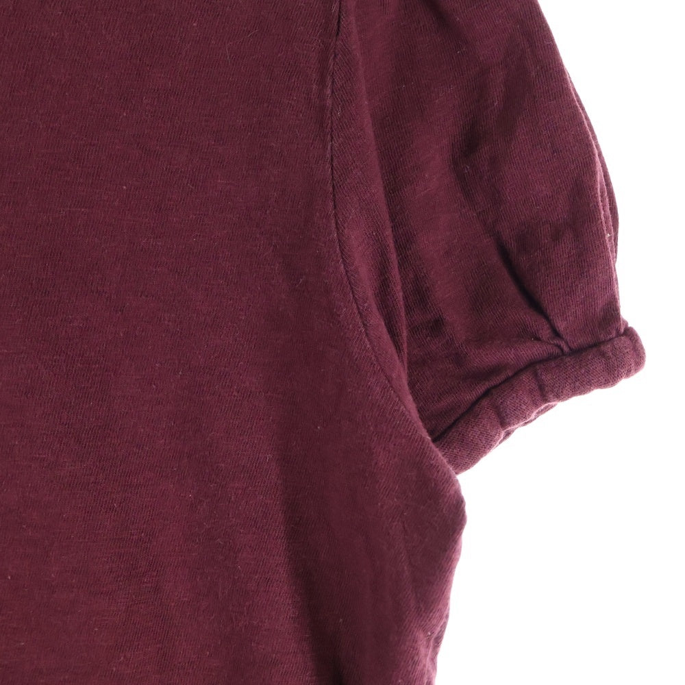 KAPITAL(キャピタル) サイドスリット クルーネック半袖Tシャツ カットソー レディース レッド