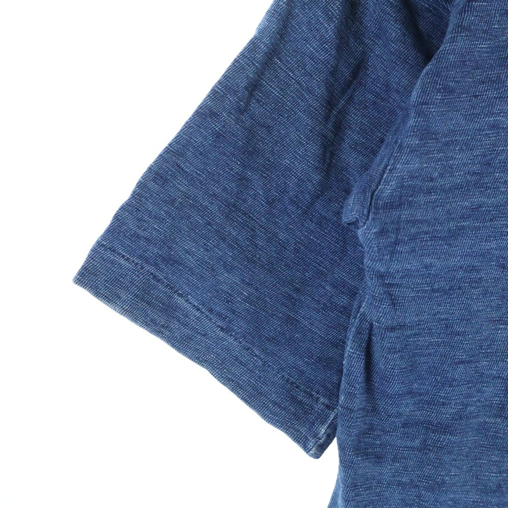 NO BRAND(ノーブランド) R by 45RPM (アールバイフォーティーアールピーエム) ショートスリーブ デニムポロシャツ レディース インディゴ