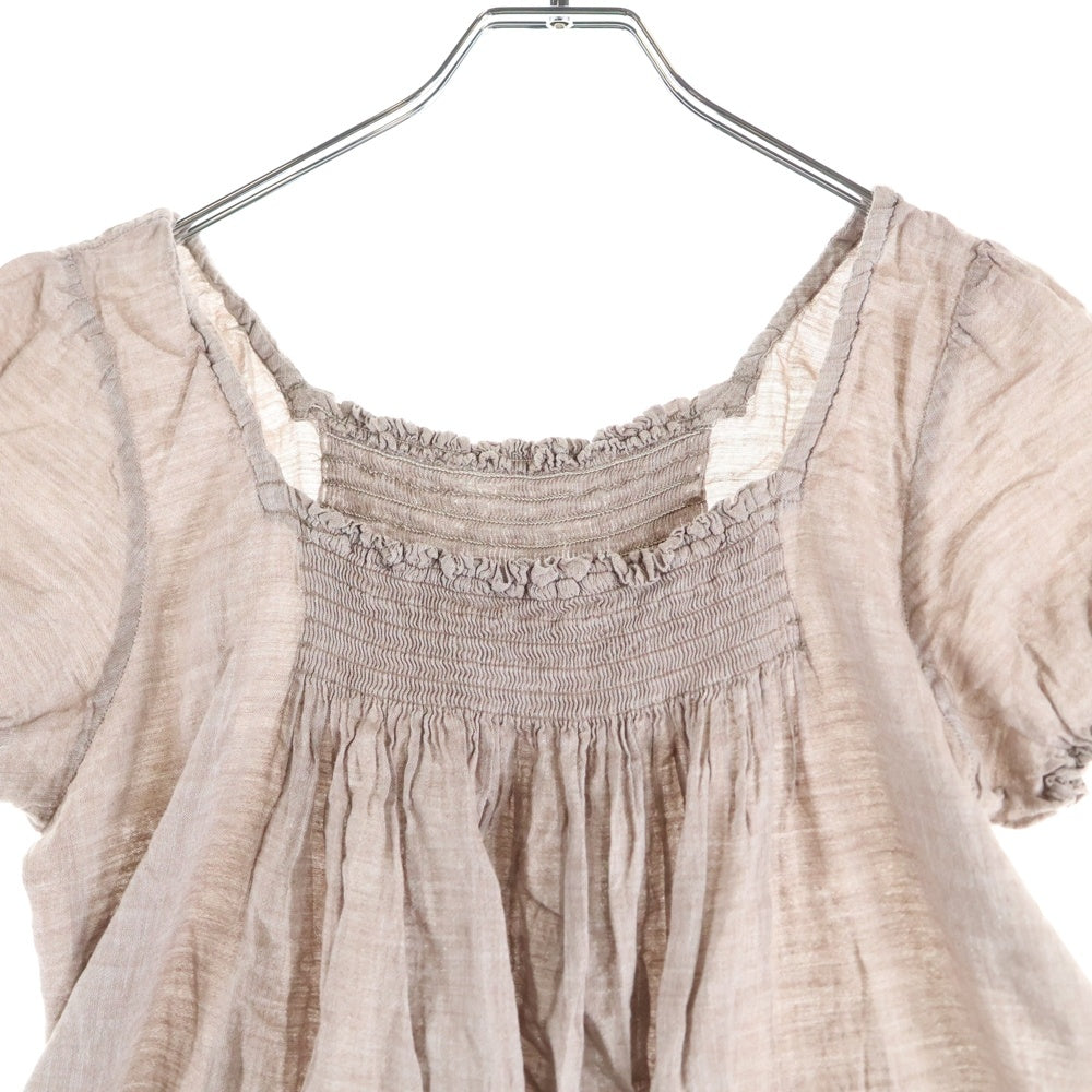 NO BRAND(ノーブランド) R by 45RPM (アールバイフォーティーアールピーエム) オフショル ショートスリーブ ワンピース ドレス レディース ブラウン