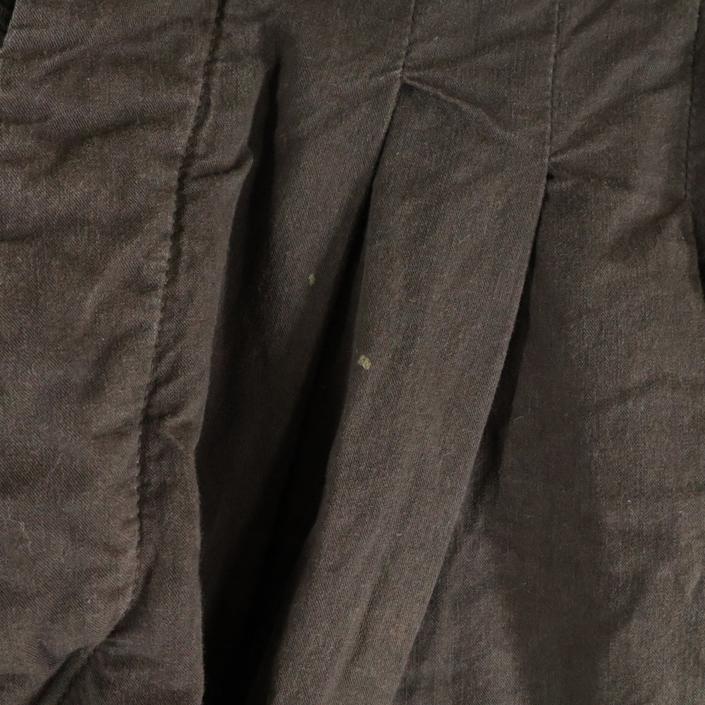 KAPITAL(キャピタル) ドッキング ボタンフライ ワイドバルーンパンツ ブラウン/パープル