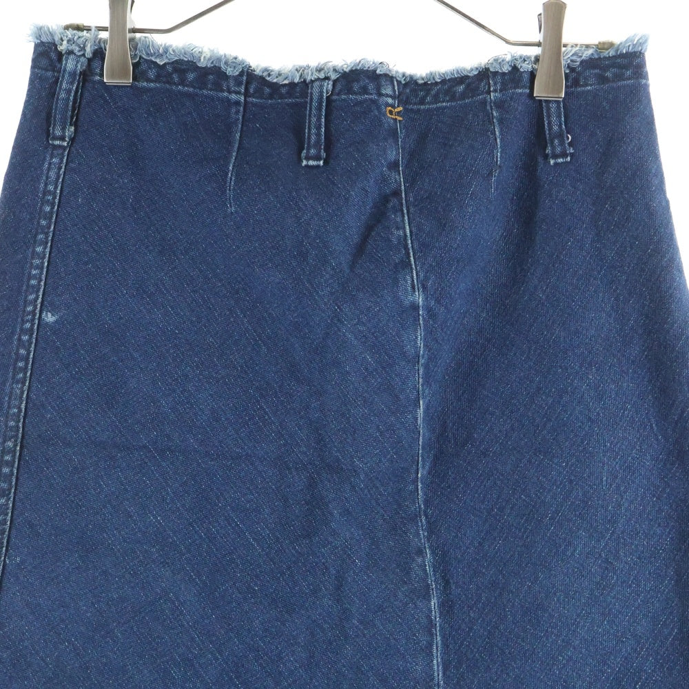 NO BRAND(ノーブランド) R by 45RPM (アールバイフォーティーアールピーエム) 両面スリット デニムスカート レディース インディゴ