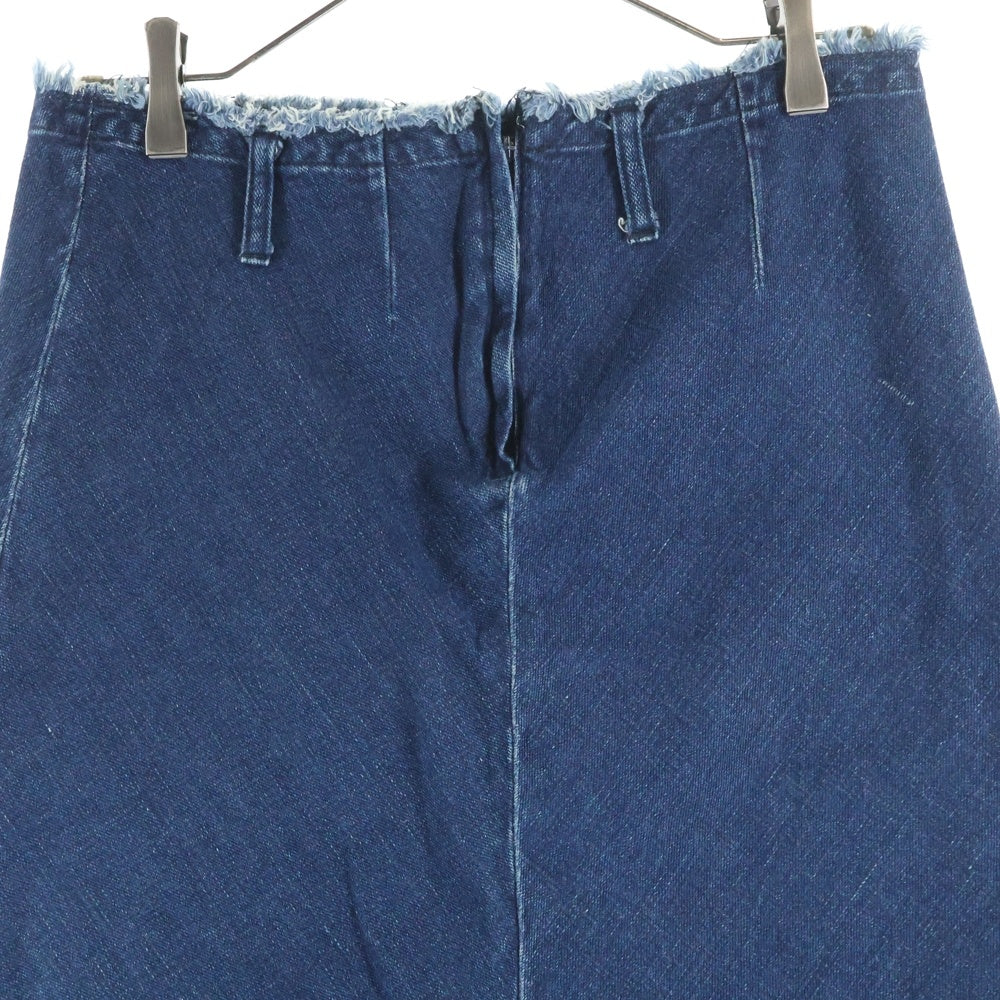 NO BRAND(ノーブランド) R by 45RPM (アールバイフォーティーアールピーエム) 両面スリット デニムスカート レディース インディゴ