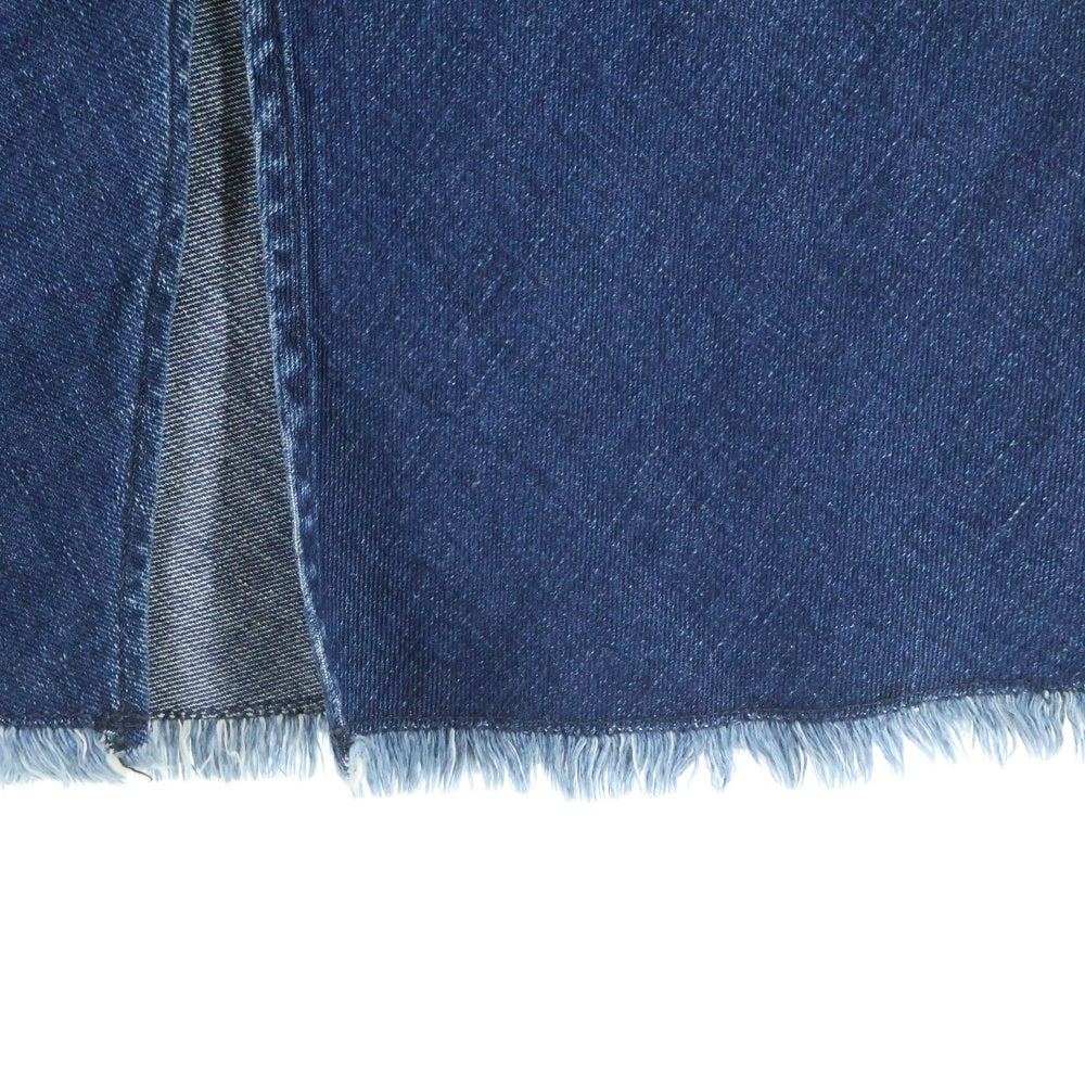 NO BRAND(ノーブランド) R by 45RPM (アールバイフォーティーアールピーエム) 両面スリット デニムスカート レディース インディゴ