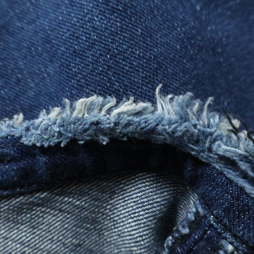 NO BRAND(ノーブランド) R by 45RPM (アールバイフォーティーアールピーエム) 両面スリット デニムスカート レディース インディゴ