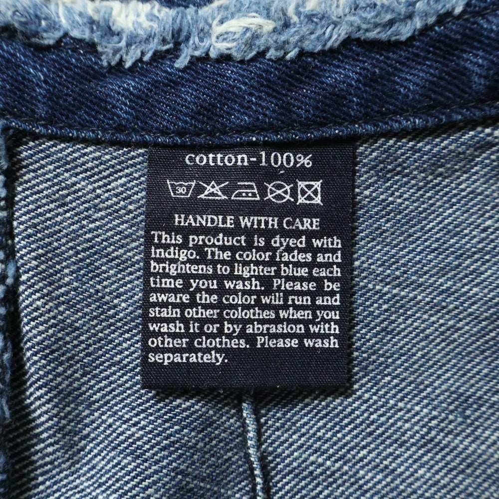 NO BRAND(ノーブランド) R by 45RPM (アールバイフォーティーアールピーエム) 両面スリット デニムスカート レディース インディゴ