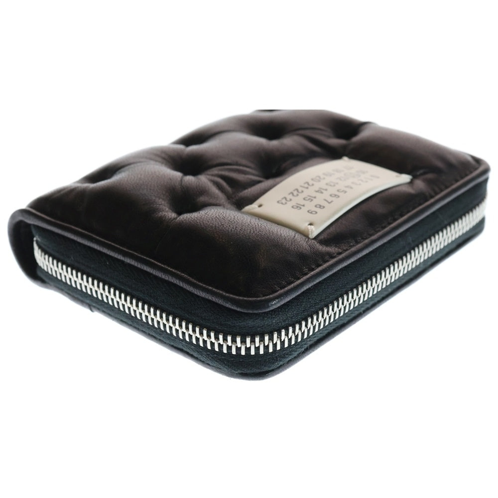 Maison Margiela 11(メゾンマルジェラ11) グラムスラム レザー コインカードケース ラウンドウォレット 財布 ブラック SA1UI0032