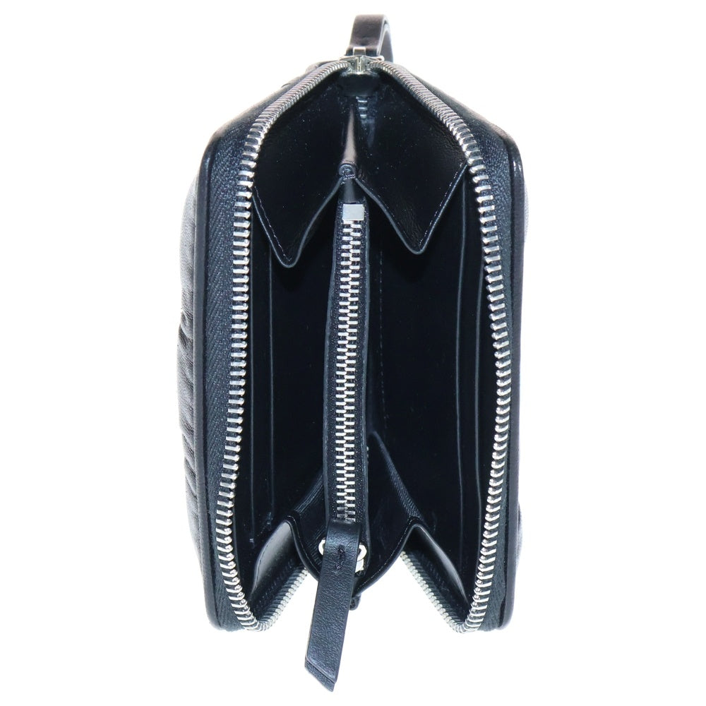 Maison Margiela 11(メゾンマルジェラ11) グラムスラム レザー コインカードケース ラウンドウォレット 財布 ブラック SA1UI0032