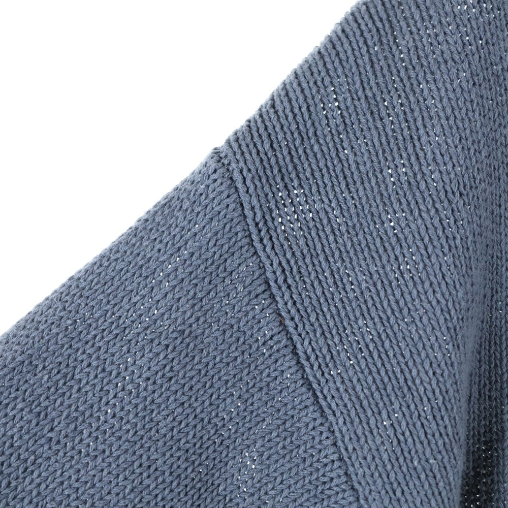 STUSSY(ステューシー) SURFMAN ICON COTTON LINEN CREW サーフマンロゴ コットンリネン クルーネック ニット セーター ネイビー 117233