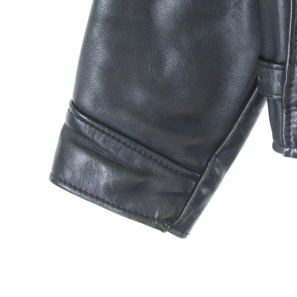 VANSON(バンソン) IKE LEATHER JACKET ジップアップ シングルライダース レザージャケット ブラック