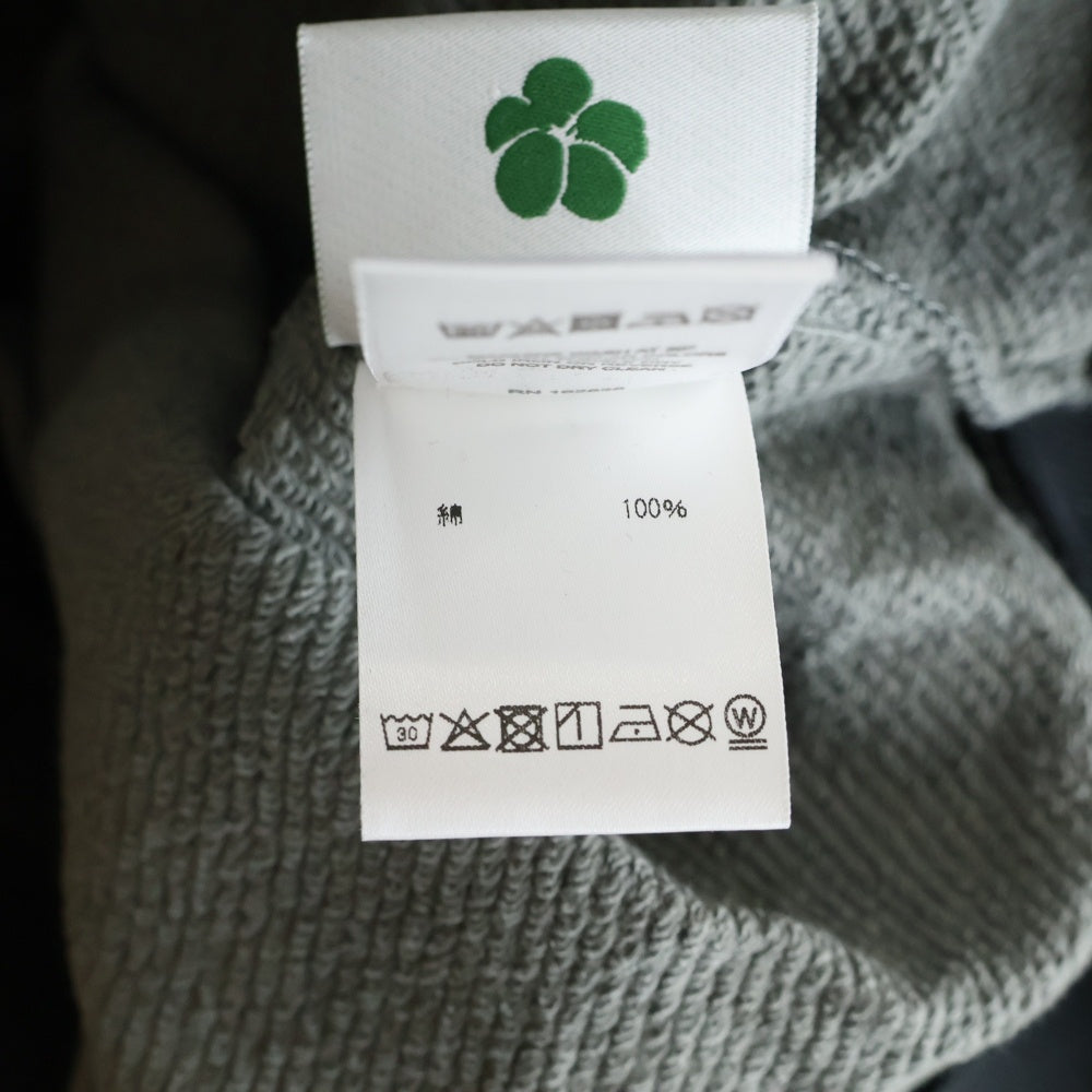 DENIM TEARS(デニムティアーズ) 25AW PLAID COTTON WREATH ZIP HOODIE プレイドコットン リースジップアップフーディー パーカー ブラック FW25TZH010