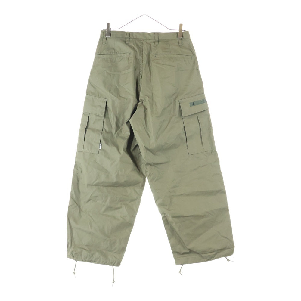 WTAPS(ダブルタップス) 23AW MILT0001 TROUSERS ミリタリー ドローストリング カーゴパンツ トラウザー カーキ 232WVDT-PTM07